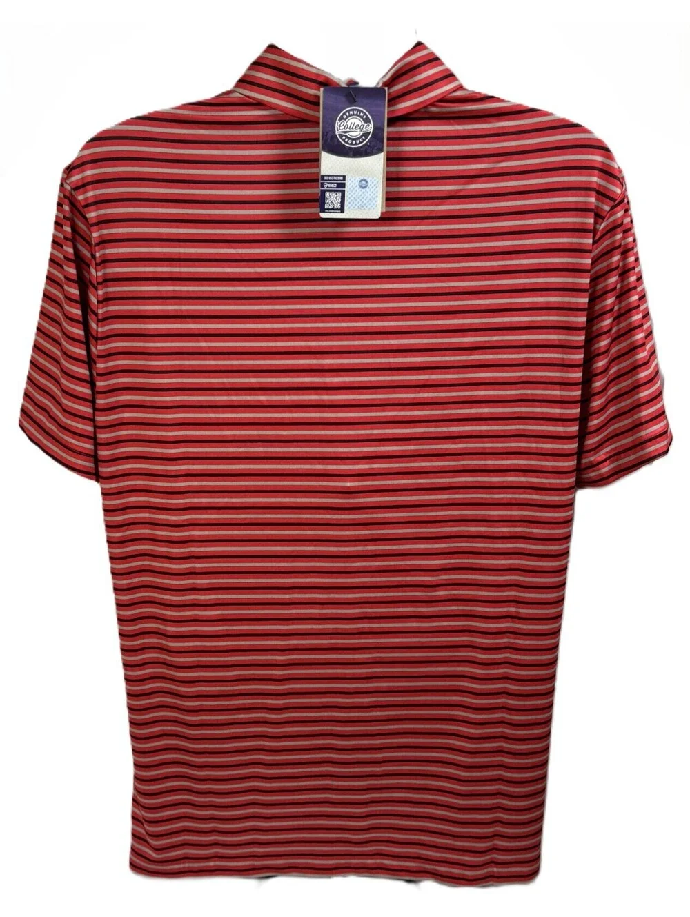 Nike Georgia Bulldogs University Red Tour Stripe Coaches Premium Polo Mens M NWT